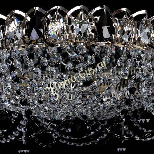 Люстра Жасмин №1 черная в Сочи Гусь Хрустальный