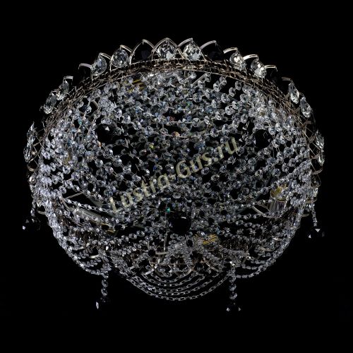 Люстра Жасмин №1 черная в Сочи Гусь Хрустальный
