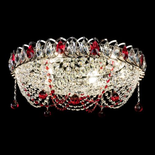 Люстра Жасмин №1 красная в Сочи Гусь Хрустальный