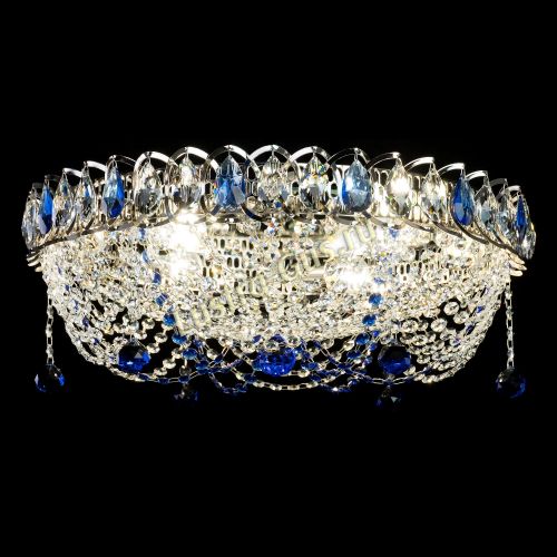 Люстра Жасмин №1 синяя в Сочи Гусь Хрустальный