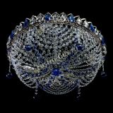 Люстра Жасмин №1 синяя в Сочи