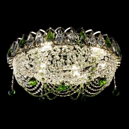 Люстра Жасмин №1 зеленая в Сочи Гусь Хрустальный