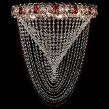 Люстра ﻿Жасмин Веер красная в Сочи