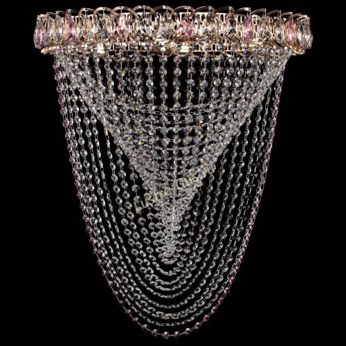 Люстра ﻿Жасмин Веер розовая в Сочи Гусь Хрустальный