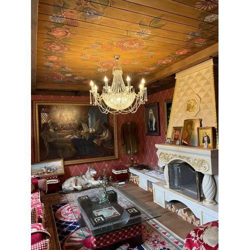 Люстра Елизавета №13 Купол в Сочи Гусь Хрустальный