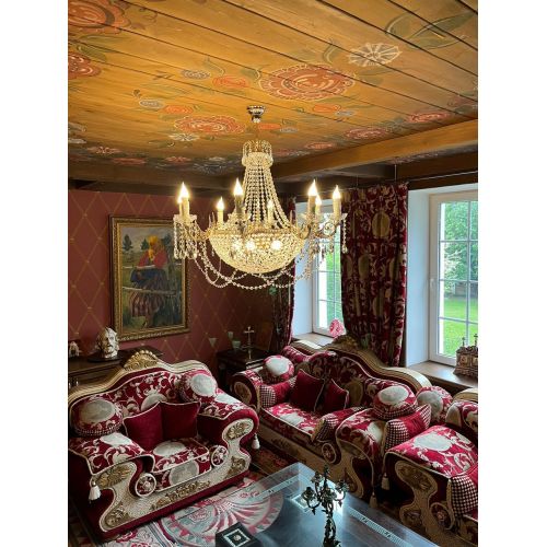 Люстра Елизавета №13 Купол в Сочи Гусь Хрустальный