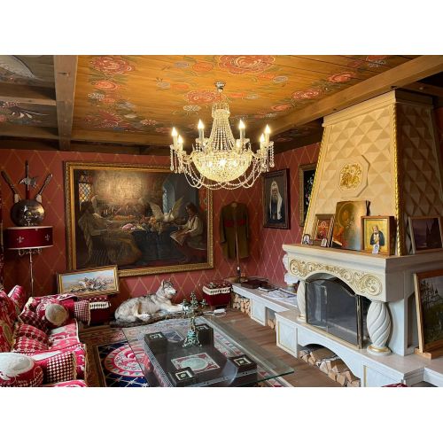 Люстра Елизавета №13 Купол в Сочи Гусь Хрустальный