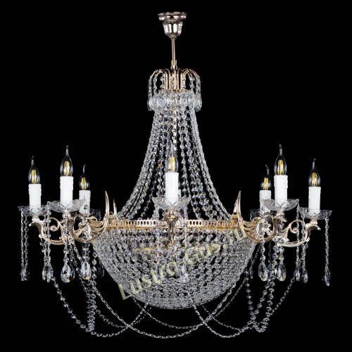 Люстра Елизавета №13 Купол в Сочи Гусь Хрустальный