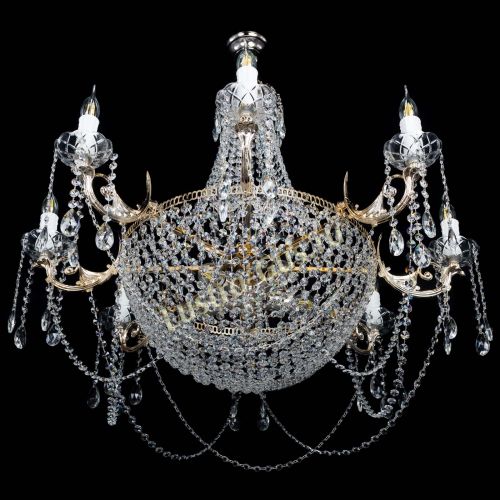 Люстра Елизавета №13 Купол в Сочи Гусь Хрустальный