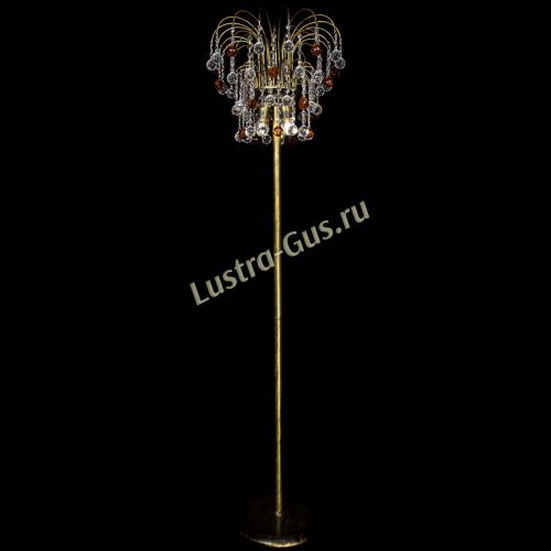 Торшер Агата шар под бронзу Чайный в Сочи Гусь Хрустальный