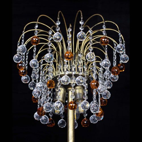 Торшер Агата шар под бронзу Чайный в Сочи Гусь Хрустальный