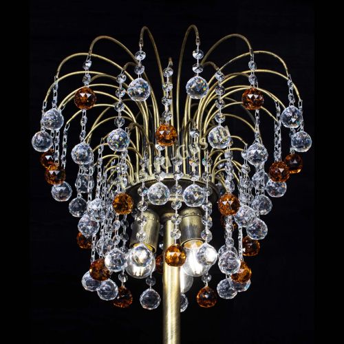 Торшер Агата шар под бронзу Чайный в Сочи Гусь Хрустальный