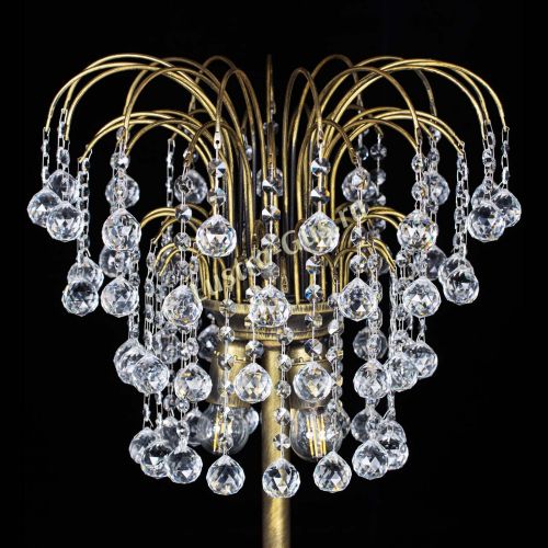 Торшер Агата шар под бронзу в Сочи Гусь Хрустальный