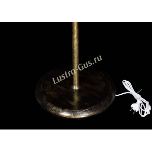 Торшер Агата шар под бронзу Зеленый в Сочи Гусь Хрустальный