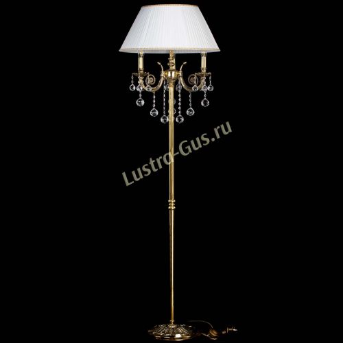 Бронзовый торшер Антик №3/2 шар в Сочи Гусь Хрустальный