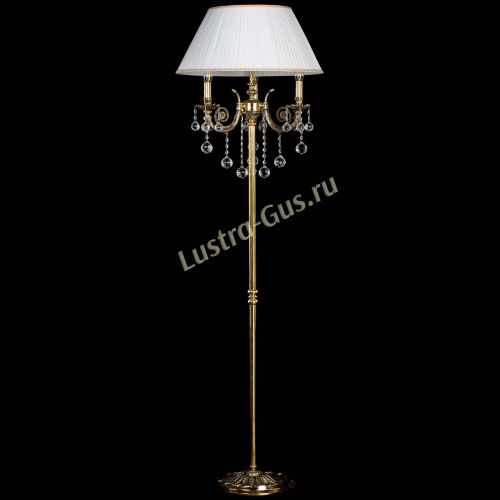 Бронзовый торшер Антик №3/2 шар в Сочи Гусь Хрустальный