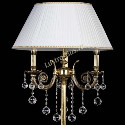 Бронзовый торшер Антик №3/2 шар в Сочи Гусь Хрустальный