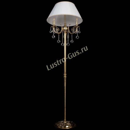 Бронзовый торшер Антик №3/2 шар в Сочи Гусь Хрустальный