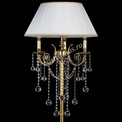 Бронзовый торшер Антик №3 шар в Сочи Гусь Хрустальный