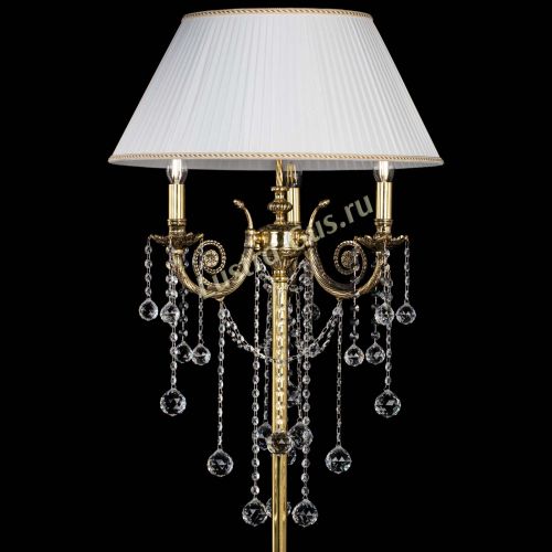 Бронзовый торшер Антик №3 шар в Сочи Гусь Хрустальный