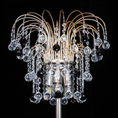 Торшер Акация шар черный в Сочи Гусь Хрустальный