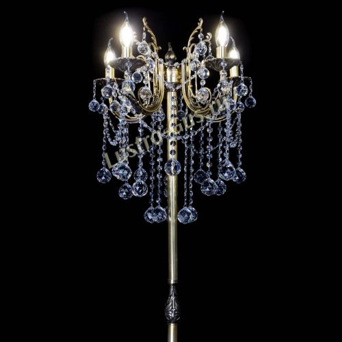 Бронзовый торшер Матильда №2 шар в Сочи Гусь Хрустальный