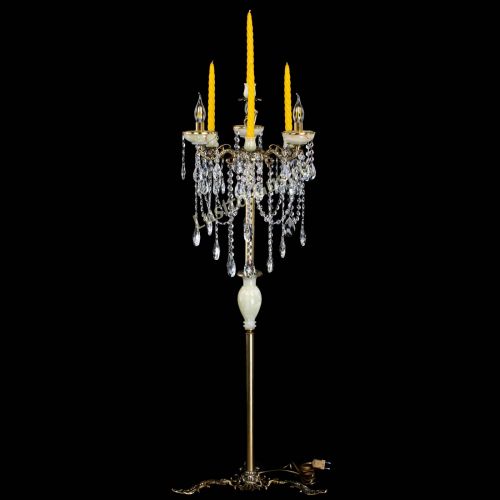 Торшер бронзовый Оникс №3/2 журавлик в Сочи Гусь Хрустальный