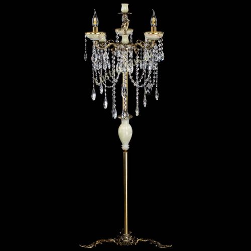 Торшер бронзовый Оникс №3/2 журавлик в Сочи Гусь Хрустальный