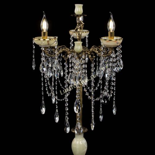 Торшер бронзовый Оникс №3/2 журавлик в Сочи Гусь Хрустальный