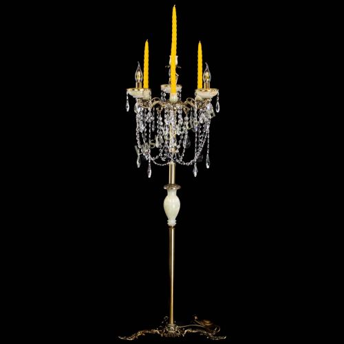 Торшер бронзовый Оникс №3 лучик в Сочи Гусь Хрустальный