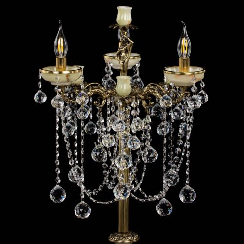 Торшер бронзовый Оникс №3 шар в Сочи Гусь Хрустальный