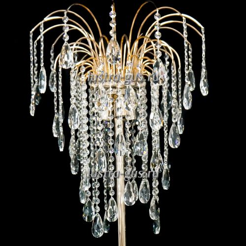 Торшер Каскад с подвесками Кулон в Сочи Гусь Хрустальный