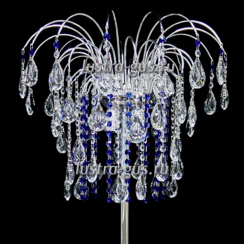 Торшер Каскад кулон короткий цветной в Сочи Гусь Хрустальный