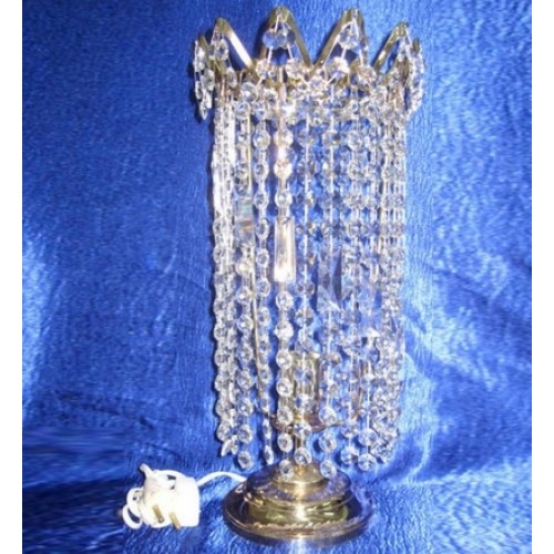 Лампа настольная Элит Ёлочка прозрачная в Сочи Гусь Хрустальный